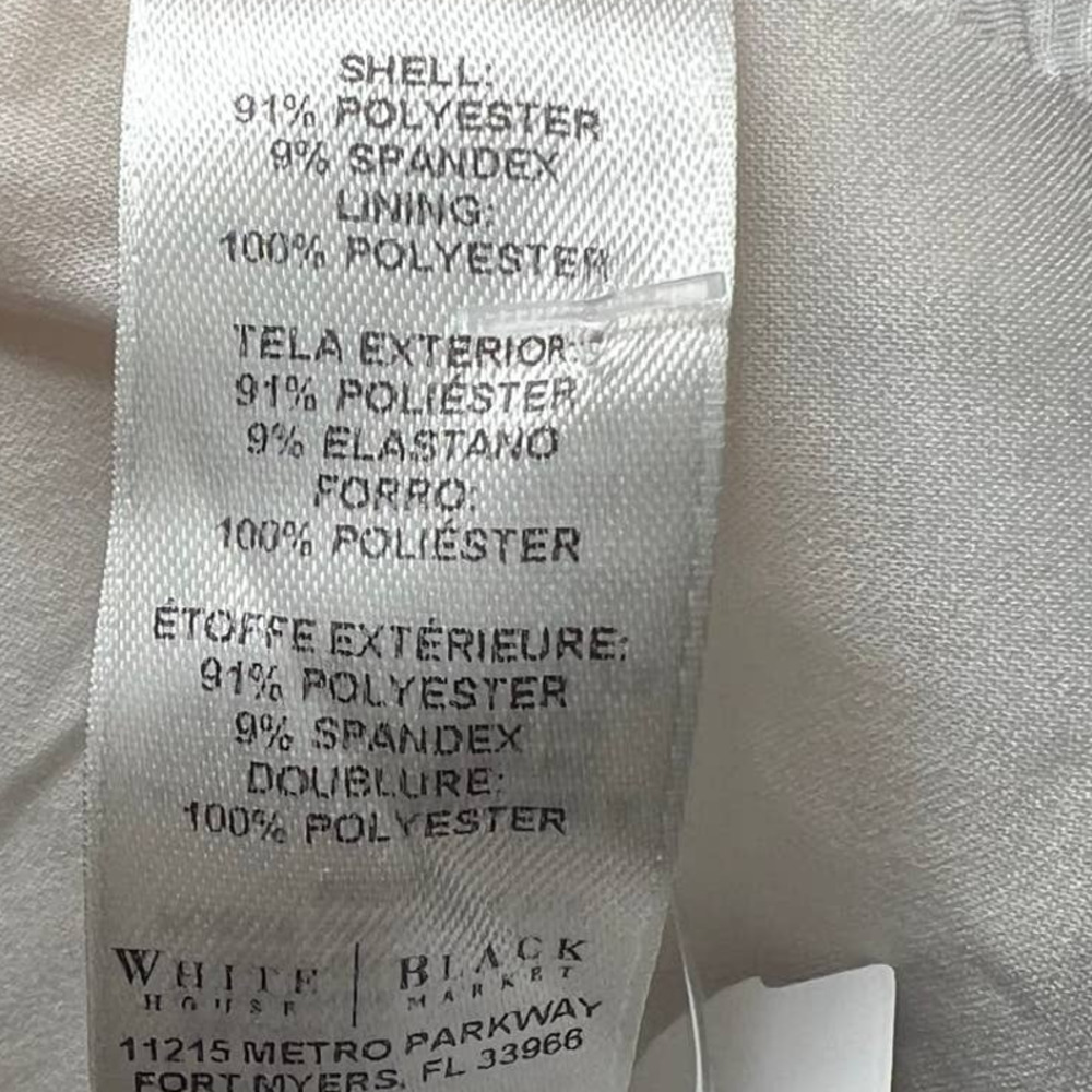 Women's White House Black Market White Dress Pants Size 2P - Picture 3 of 5